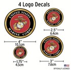Decal, USMC, UNITED STATES MARINE CORPS, 4Pc., 4", 3", 2.5", 1.75", FREE SHIP — photo 4