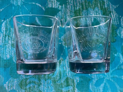2 Jack Daniels Old No 7 Logo 8 Oz Rocks Glass Lowball Etched Barware Whiskey Set