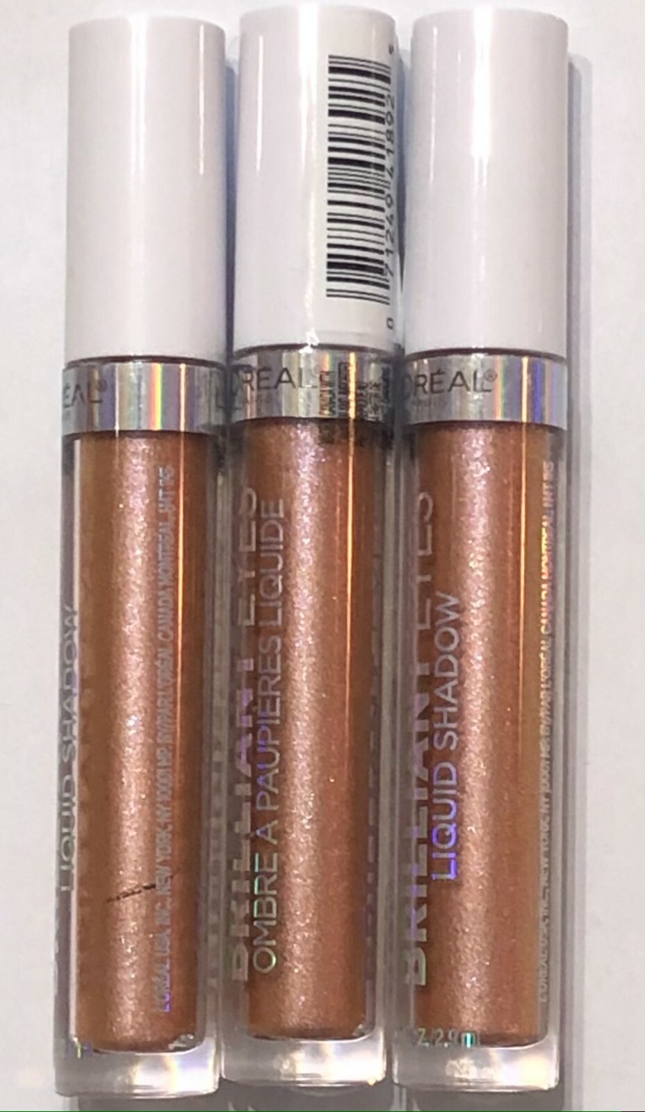 3 Упаковки, Жидкие тени для век Loreal Brilliant Eyes, 485 Метеоритный дождь