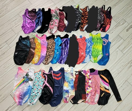 INVENTORY CLEARANCE SALE! Large Child Gymnastics Dance Leotards GK Plum Destira