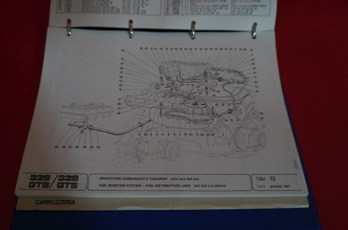 Ersatzteilkatalog Ferrari 328 GTB - GTS - Spare Parts Catalogue - Cat. 462/87 - 第 4/6 張圖片