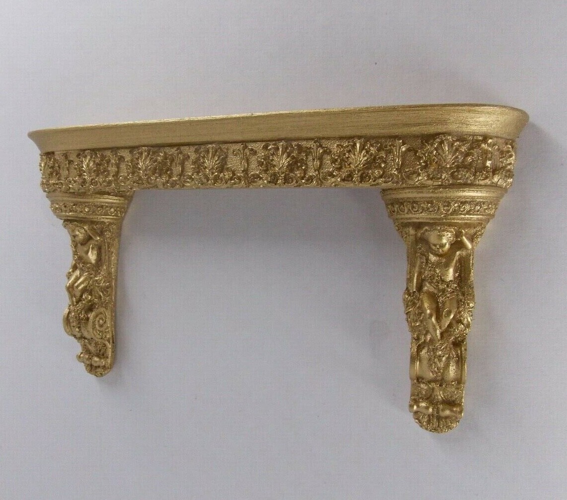  Dolls House Ornate Cherub Bed Crown Curtains Window Pelmet 