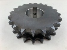 Martin DS100A20 3" Bore Type A Double Single Strand Roller Chain Sprocket