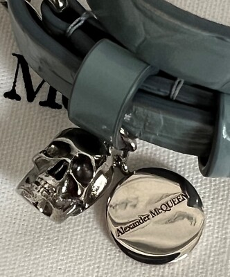 ブレスレット alexander mcqueen 'Skull plate' bracelet (836629J161N 0446) Men's Skull Plate Bracelet in Silver | Alexander McQueen US