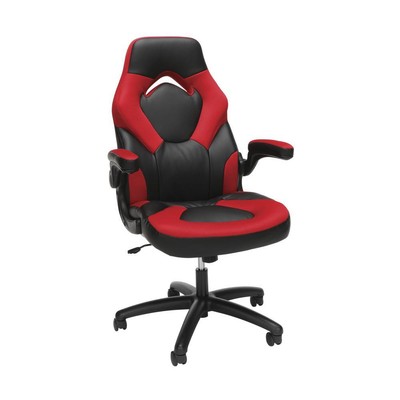 Racing Style Bonded Leather Gaming Chair, in Red