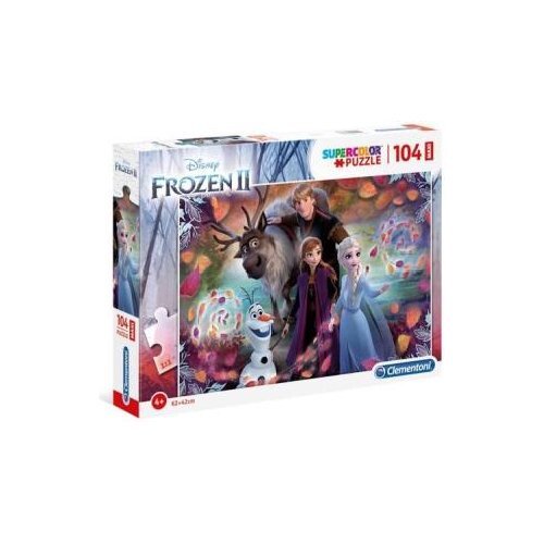 Puzzle 104 pezzi FROZEN Super Color Maxi Clementoni 23738 - Picture 1 of 1