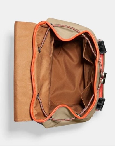 Zaino Coach Track Colorblock Firma Coach Timbro $678 + Borsa Tote Northface - Foto 6 di 8
