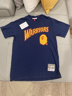 BAPE x Warriors Mitchell and Ness size S Golden state warriors | eBay 