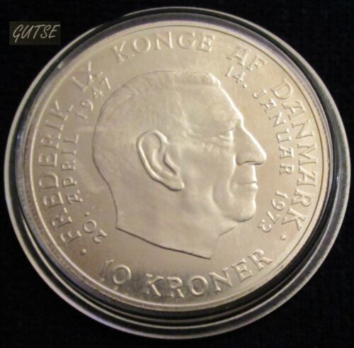* Gutse * Danimarca, Margrethe II, 10 Corone 1972, Argento, Senza Circolare - Picture 2 of 2