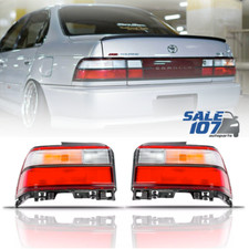For 1993-1997 Toyota Corolla Tail Light Lamp Rear Clear Red Jdm Style Leftright