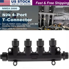 NMEA 2000 (N2k) 4-Port MultiPort (Tee) T-Connector for Garmin 010-11078-01