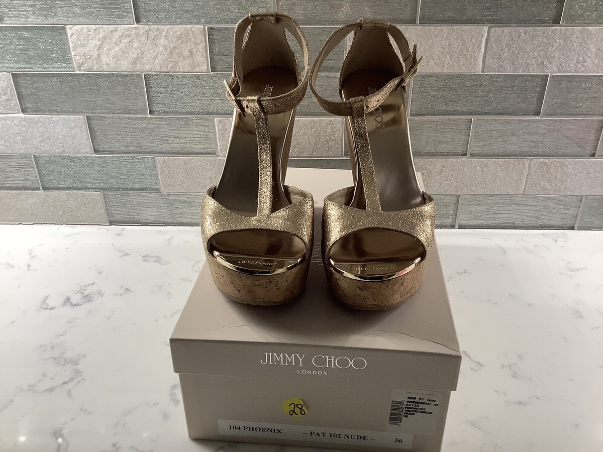 jimmy choo wedge sandals Gold Glitter Wood Cork Size 36/6 | eBay jimmy choo wedge sandals Gold Glitter Wood Cork Size 36/6 | eBay