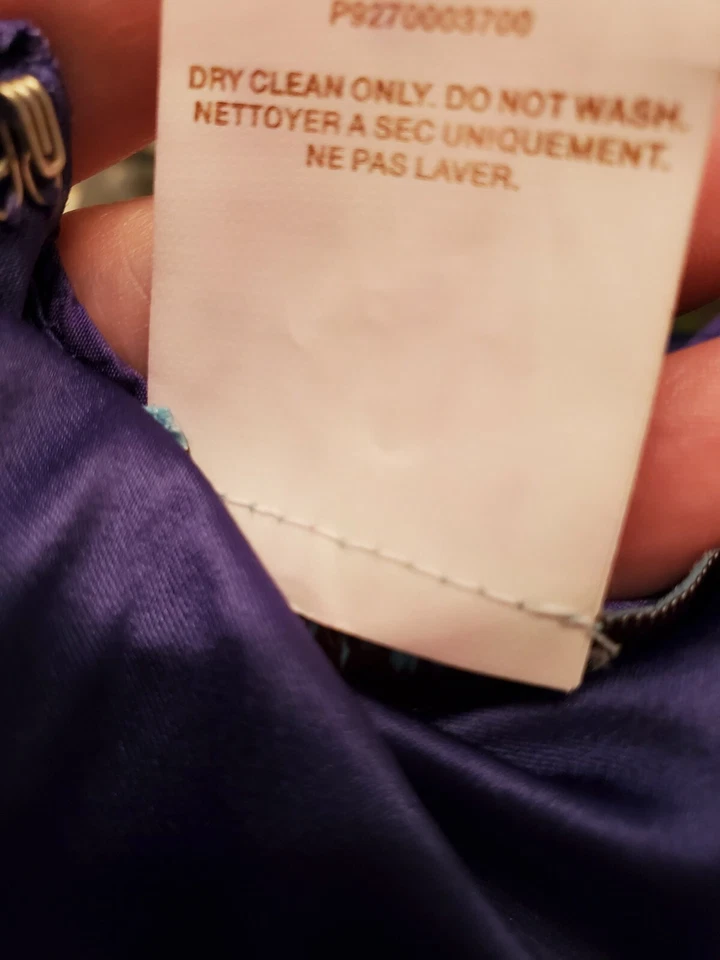 Marciano Womens Dress Size M Medium Purple Black One Shoulder Silk - Image 3 of 4