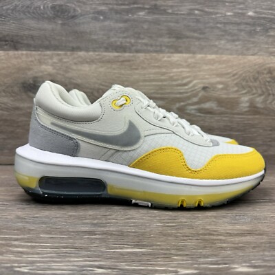 Nike Air Max Motif Shoes Women Size 5.5 Grey Yellow Lace Up Sneakers Photon Dust