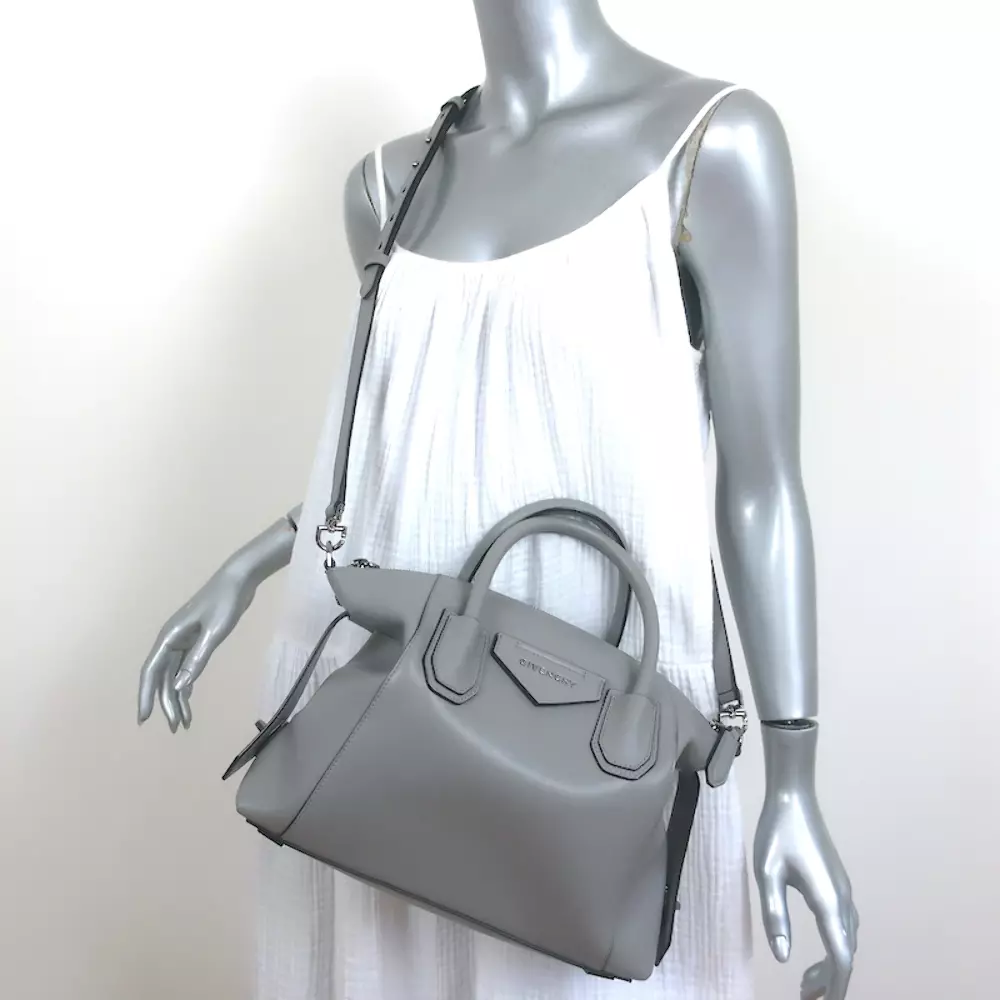 Givenchy Nano Antigona Bag in Pearl Grey