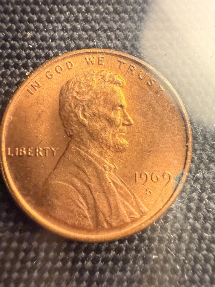 1969-S Double Die Lincoln Penny Coin - Image 3 of 4