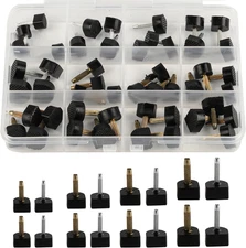 24 Pairs High Heel Tips Shoes Replacement Tap Caps,12 Size,(8-12.5Mm),U-Shape, B