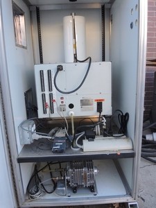 Met One Air Quality Particulate Monitor BAM 1020 w Vacuum Pump, Heater & Cabinet