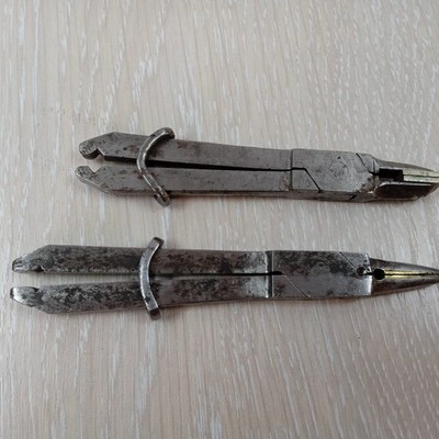  Specialist Watchmakers Pliers x2 with brass insert watchmaker tool  Vintage