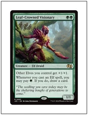 1x Leaf-Crowned Visionary, Jumpstart 2025 J25, Magic MTG NM