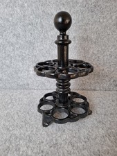 Vintage Robert Welch Black Cast Iron Victor Dozen Egg Stand Holder England