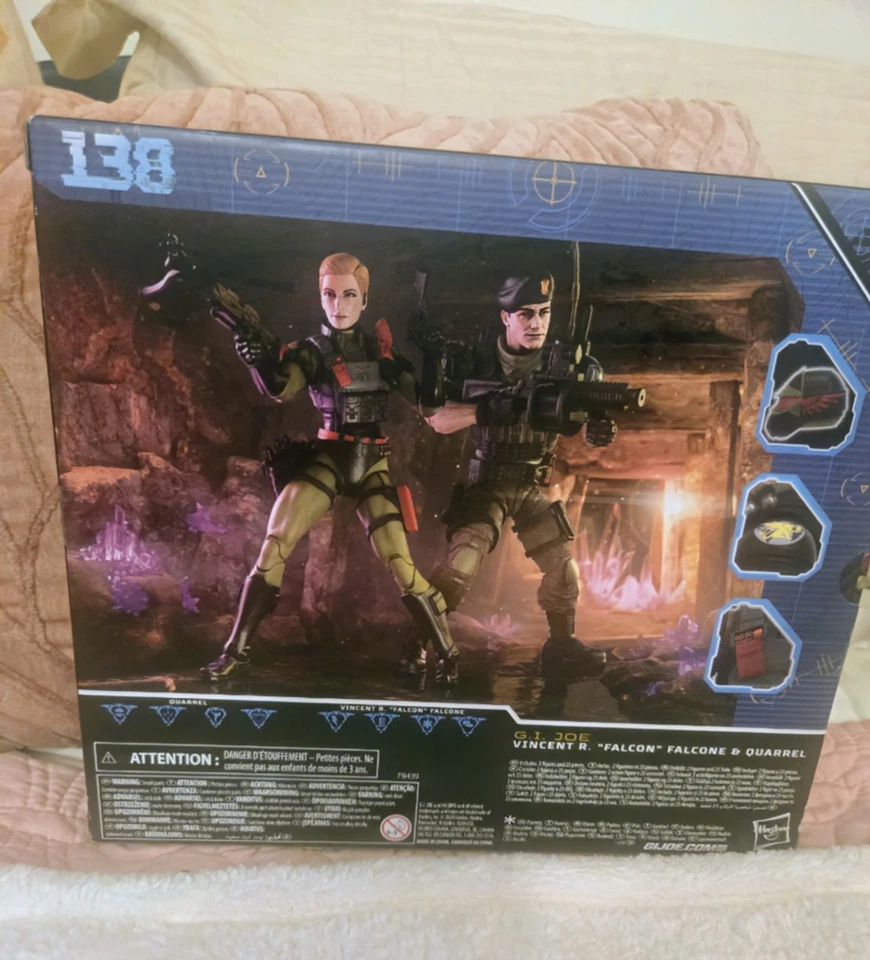G.I. Joe Classified Series #138 Night Force Vincent R Falcone & Quarrel Foto 2 de 4