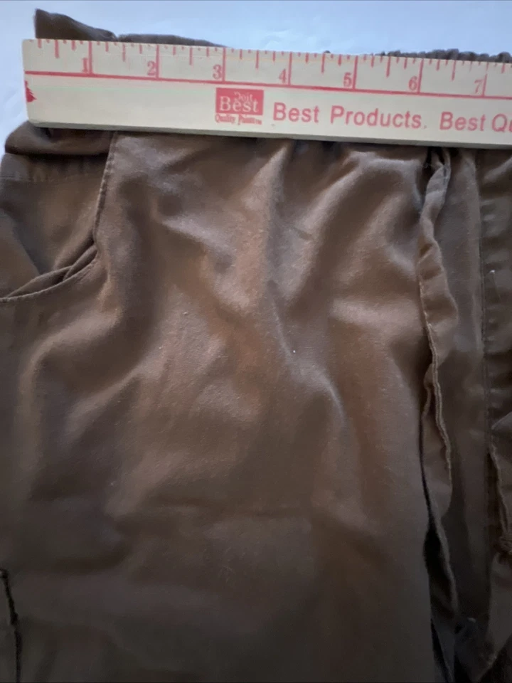 Pantalones Médicos Beverly Hills Para Mujer Medianos Marrón Bolsillos con Cordón Foto 2 de 4