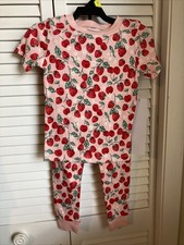 Wonder Nation Tod Girls Pajama Set Strawberry Print SIZE 3 T
