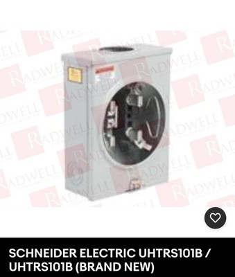 Schneider Electric UHTRS101B. 125amp Ring less Meter Socket W/ Horn Bypass