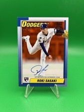 2025 Topps Update Roki Sasaki 1990 Orange /25 Autograph #90AU-RSA Dodgers RC