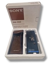 ⚡SONY BM-560 Microcassette Lettore Corder Registratore Voce Difetto Hobbisti Cinghia ⚡