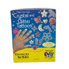 2001 FABER CASTELL MAKE YOUR OWN CRYSTAL AND GLITTER TATTOOS CRAFTS NEW IN BOX