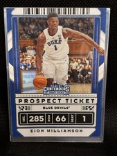 2020-21 Panini Contenders Draft Picks - Zion Williamson #13 Prospect Ticket