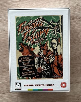 Arrow Video Fantastic Factory Presents DVD Set Arachnid, Romasanta, Beyond, Faus