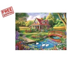 Challenging 300-Piece Jigsaw Puzzle - Tranquil Countryside Scene for All Ages