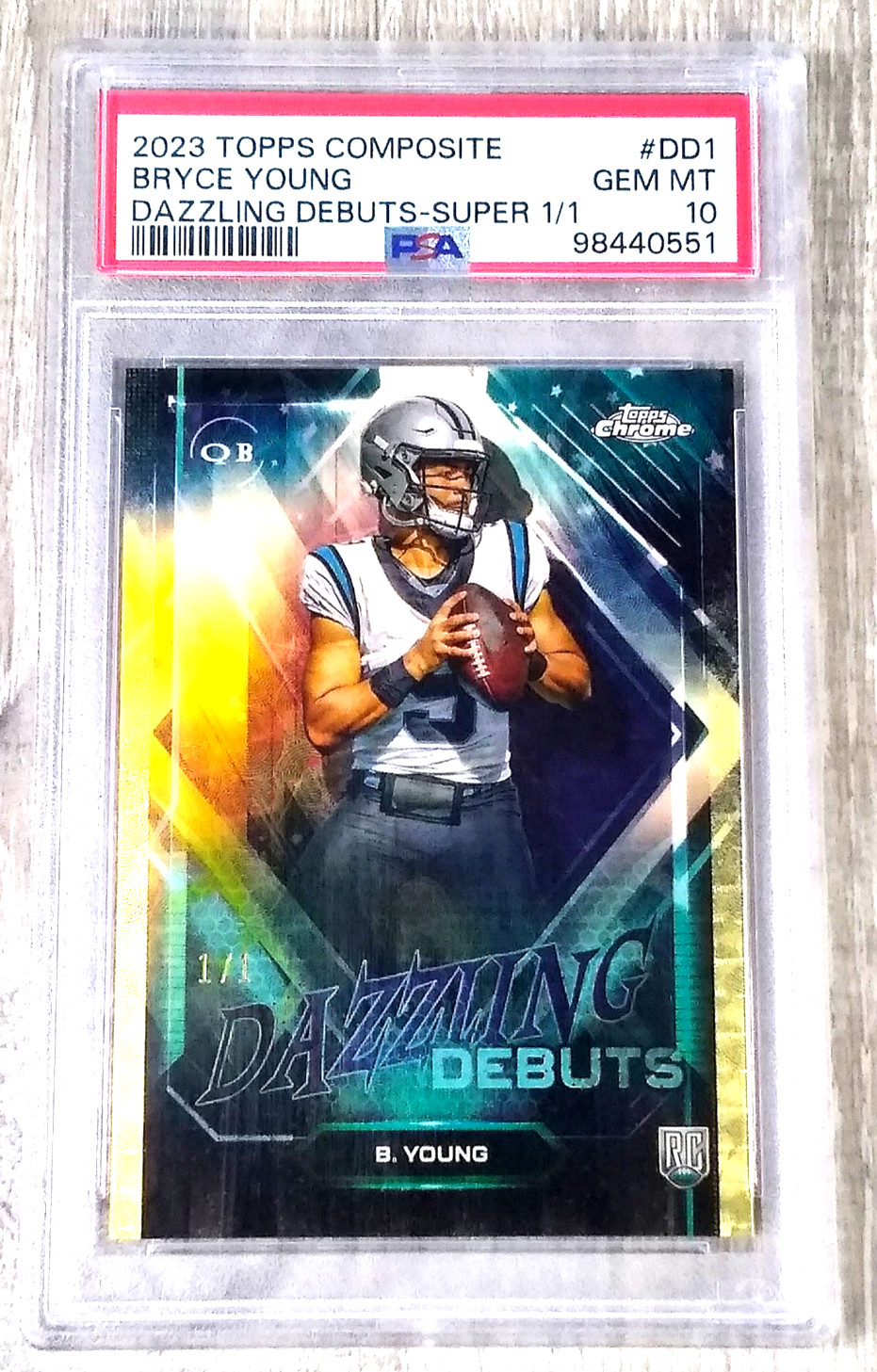 Bryce Young Topps Composite Dazzling Debuts #DD1 Superfractor 1/1