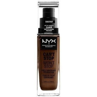 NYX Can't Stop Won't Stop 24HR Full Coverage Matte Foundation Chestnut New