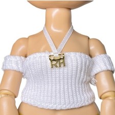 Rainbow High Water Color Create Fashion Doll Outfit White Halter Tube Top Shirt