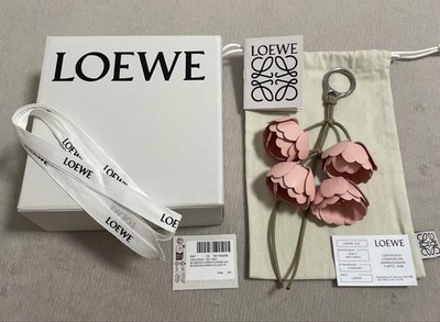 LOEWE Cherry Blossom Flower Charm Light Pink Calfskin Leather