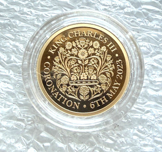 2023 Gold Proof Half Sovereign Coin coronation of charles