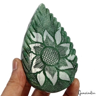 2320 Ct Natural Emerald Beautiful Both Side Carved Earth Mined Certified Gems