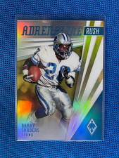 2019 Panini Phoenix Adrenaline Rush Barry Sanders HOF Yellow #/75 NFL Lions #20