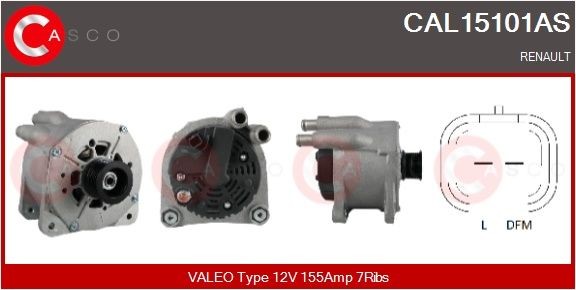 Casco CAL15101AS Generator FüR Renault-image