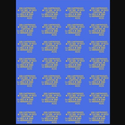 Callsign Models 1/16 .30 Cal Ammo Box Labels Vietnam Era Waterslide Decals