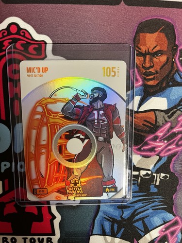 Bo Jackson Battle Arena - Mic\'d Up - Fire Tracks Battlefoil - Fire-#FT-79
