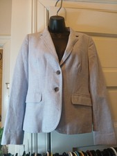 J. Crew Factory Schoolboy Blazer In Linen Cotton Sky Blue Womens Size 6