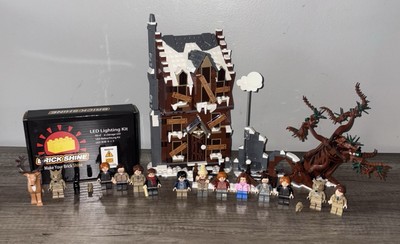 LEGO Harry Potter Shrieking Shack & Whomping Willow + Mauraders + Light Kit