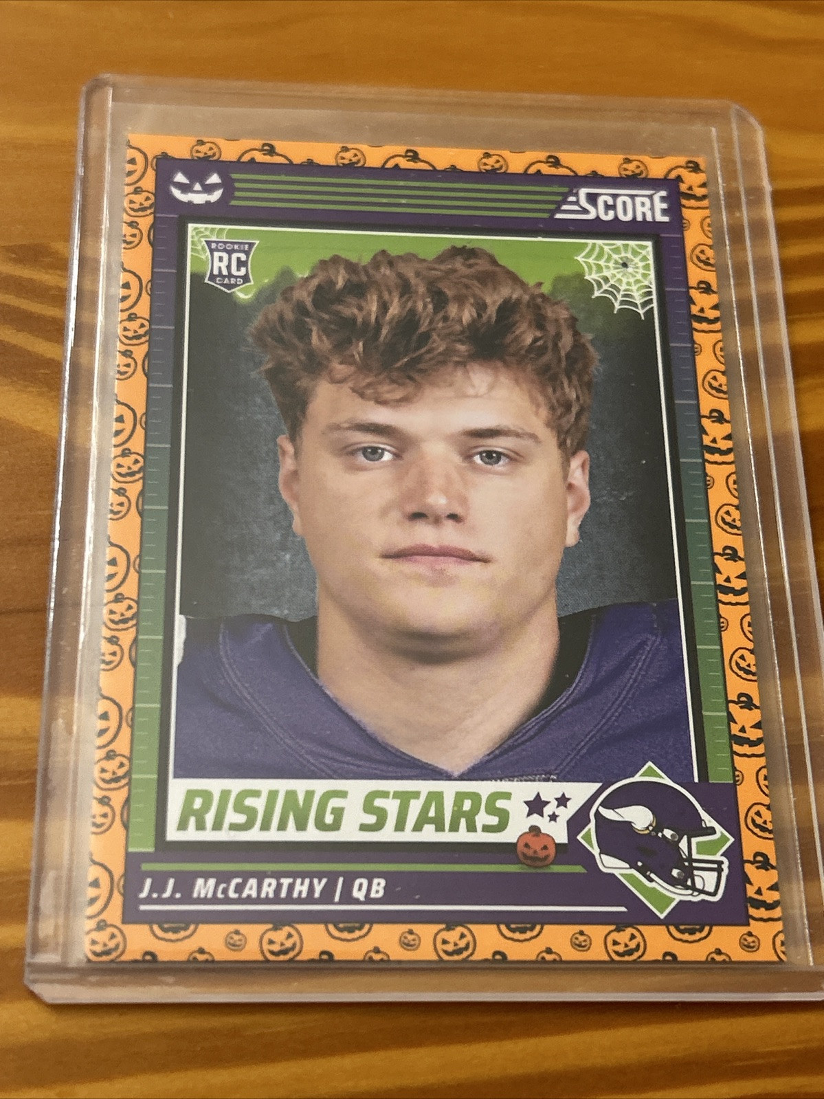 2024 Panini Score-A-Treat - Rising Stars Orange Pumpkins #19 J.J. McCarthy (RC)
