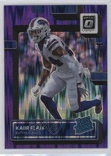 2022 Panini Donruss Optic Rated Rookie Purple Shock Prizm Kaiir Elam #249 1e97
