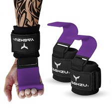 Weight Lifting Hooks, Padded Weight Lifting Straps Wrist Straps for Men and Wome